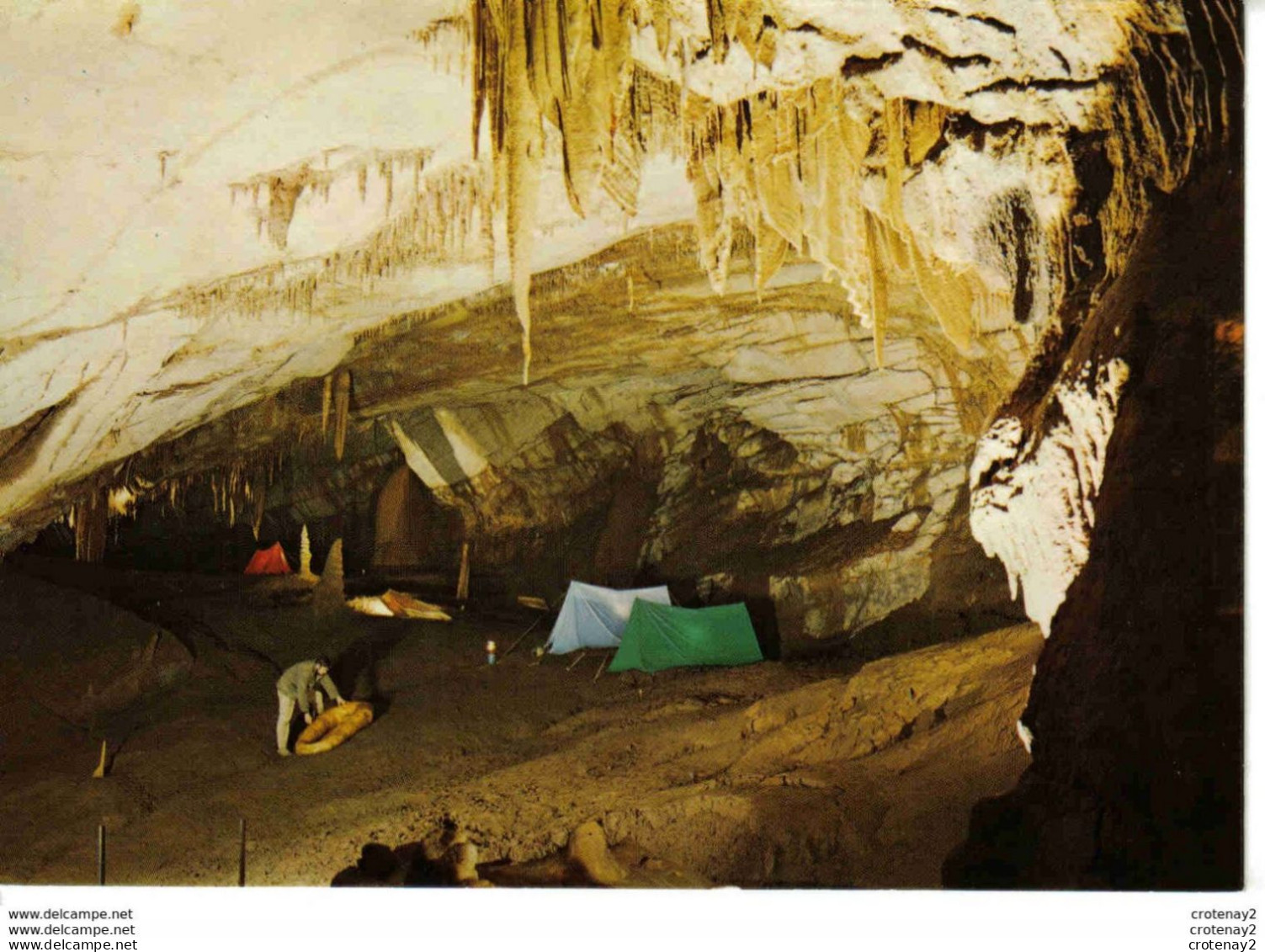 30 SAINT AMBROIX La COCALIERE Grotte De 1ère Classe Camp Des Spéléologues Stalactites VOIR DOS - Saint-Ambroix