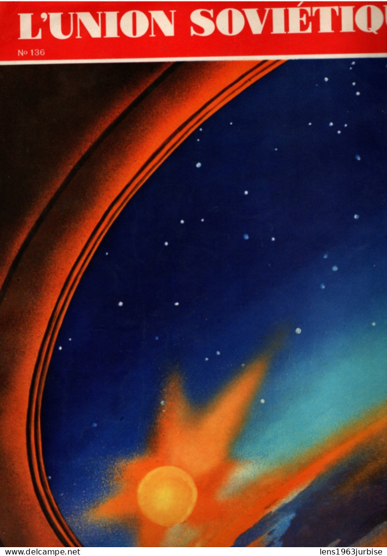 L'union Soviétique , N°136 , ( 1961 ) Youri Gagarine , Revue Grand Format - Histoire