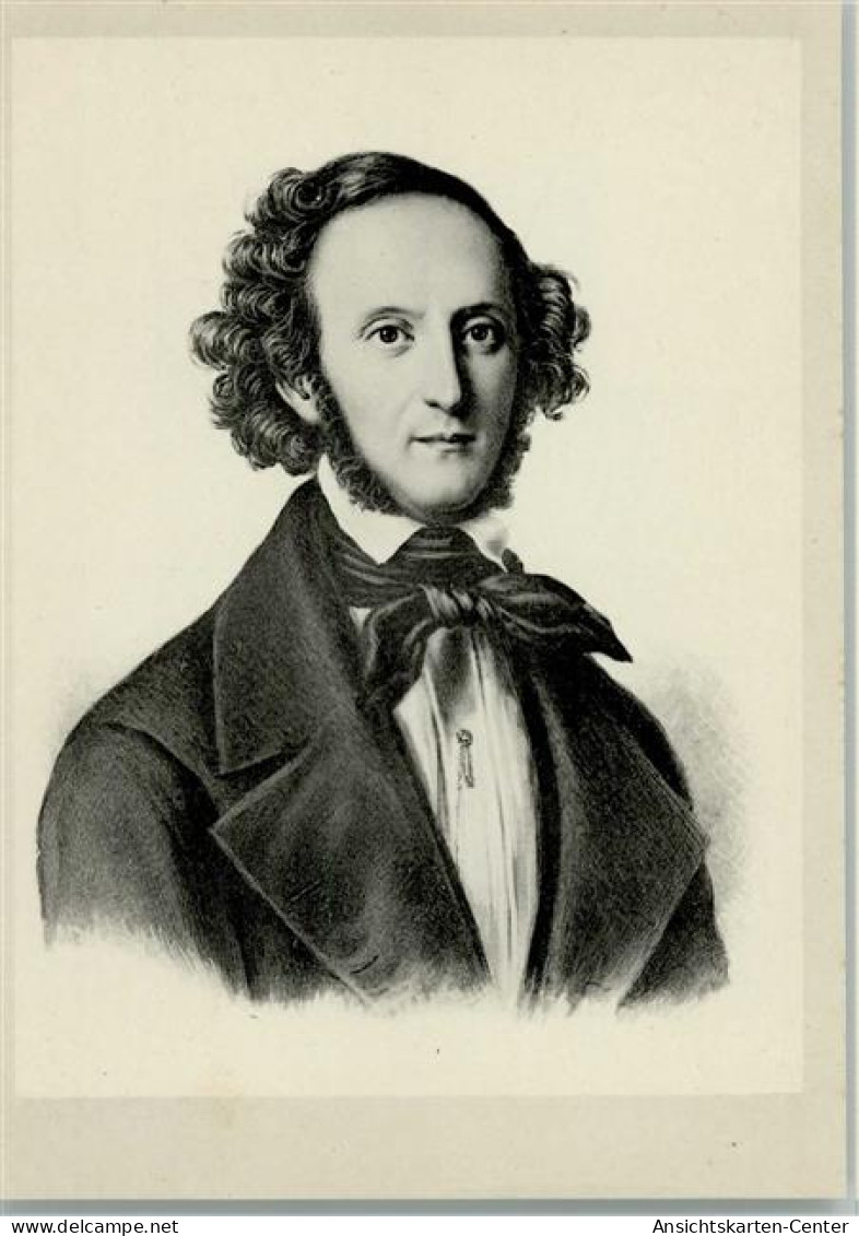 12054004 - Mendelssohn Bartholdy, Felix Rueckseite - Musik Und Musikanten