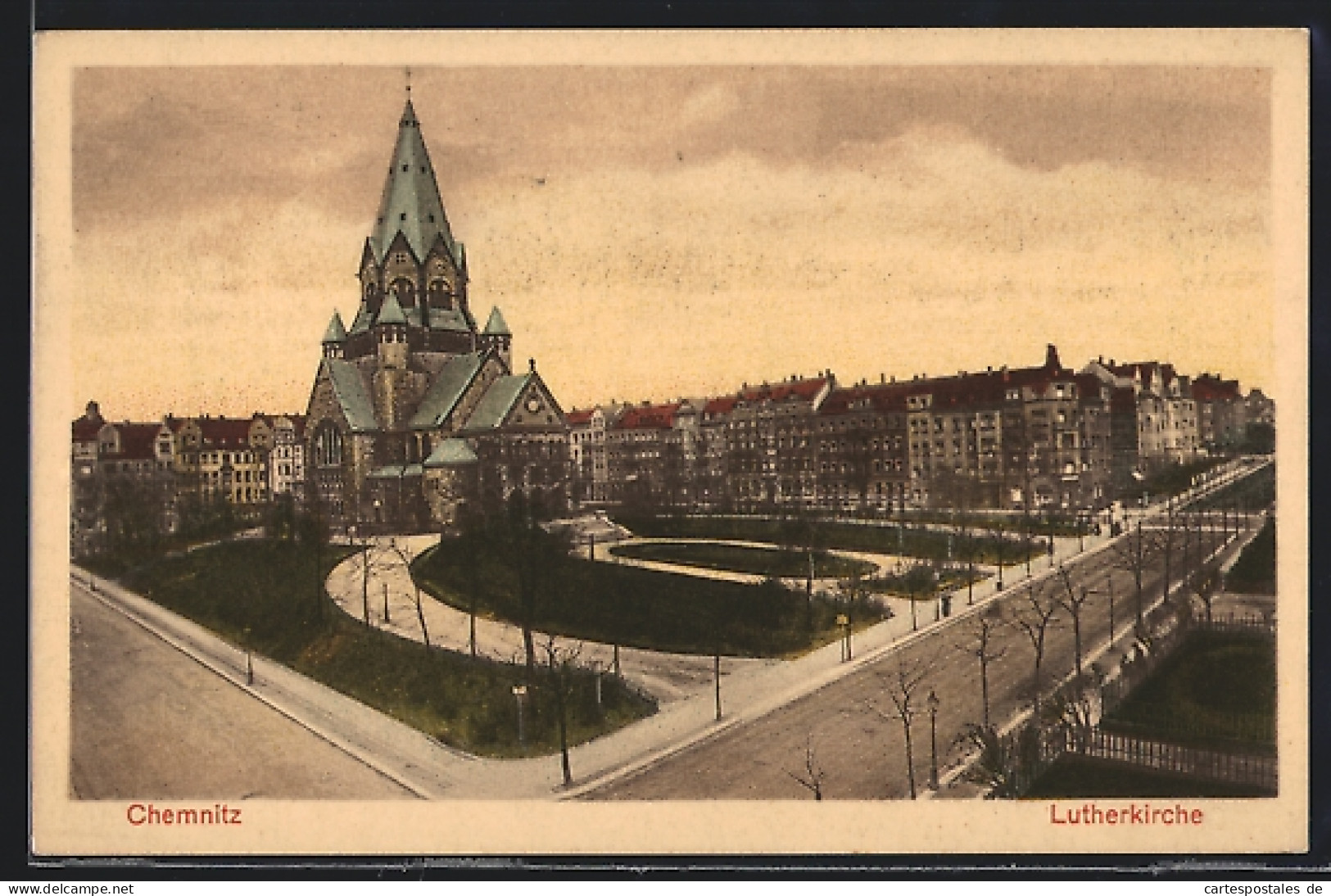 AK Chemnitz, Blick Auf Die Lutherkirche  - Chemnitz