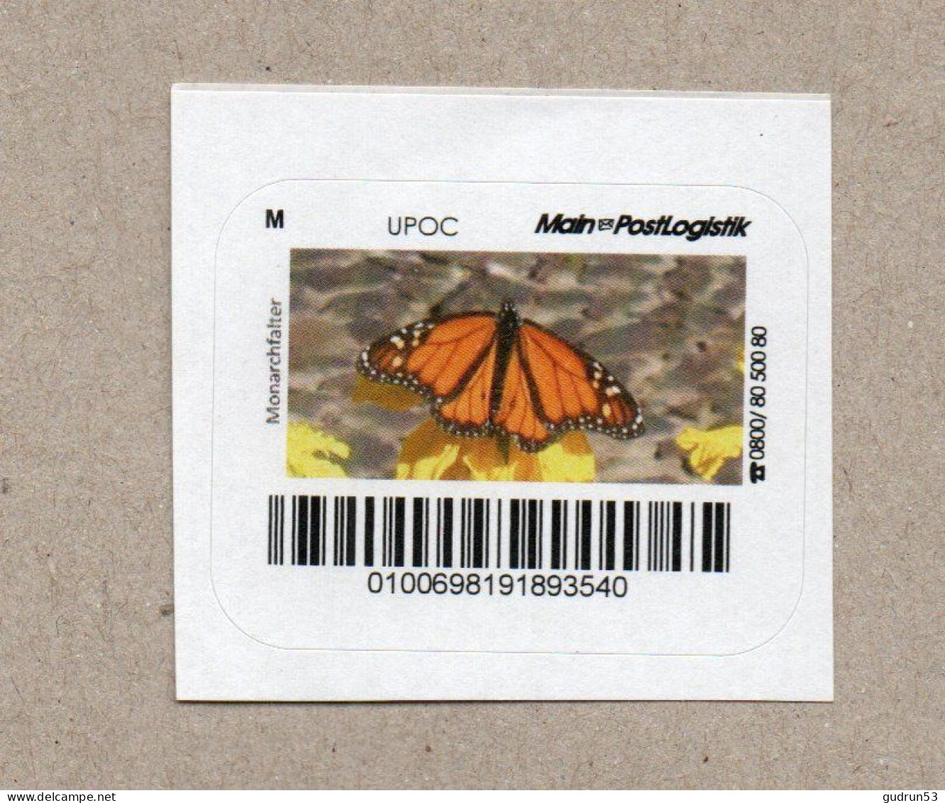 073] BRD - Privatpoet - Main PostLogistik - Schmetterling Monarchfalter (Danaus Plexippus) - Privados & Locales