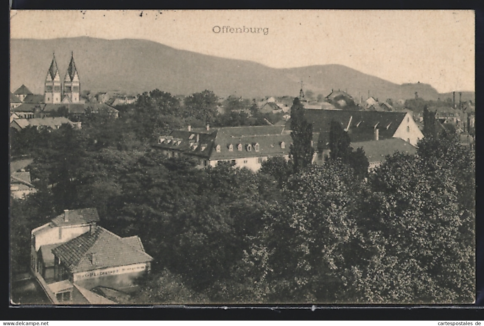 AK Offenburg, Teilansicht Aus Der Vogelschau  - Offenburg