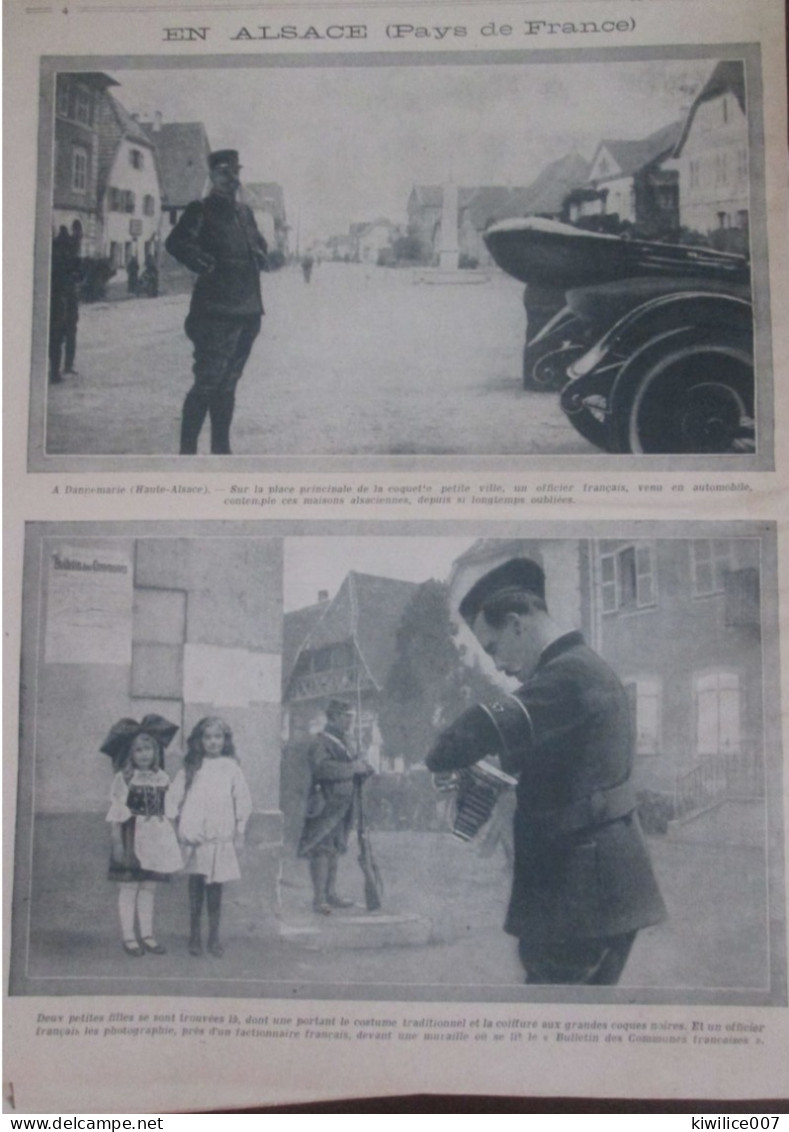 Guerre 14-18  DANNEMARIE    PLACE Officier Francais   Bulletin Des Communes Francaises - Non Classificati