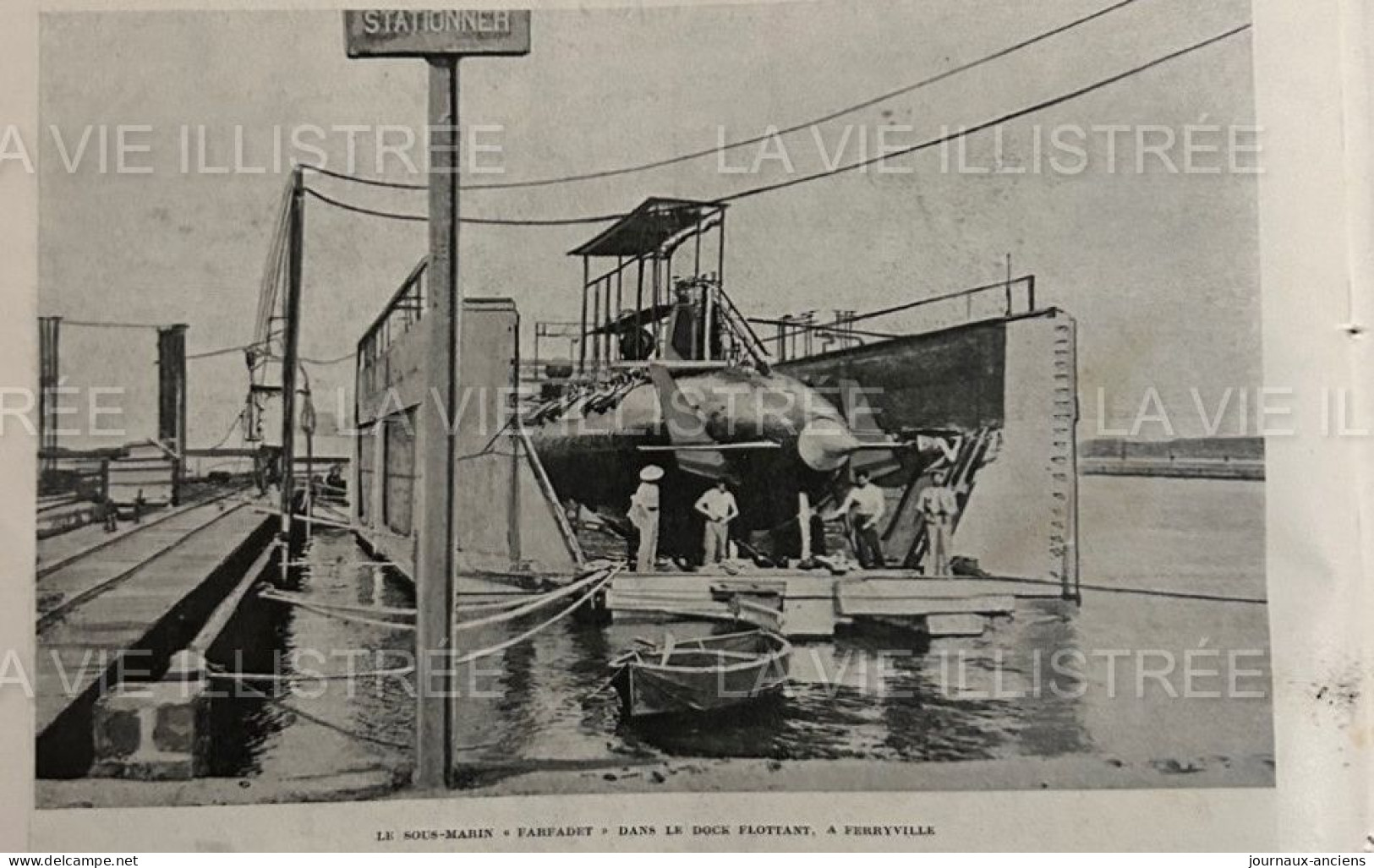 1905 LA CATASTROPHE DU SOUS MARIN " FARFADET " - LA VIE ILLUSTRÉE - 1900 - 1949