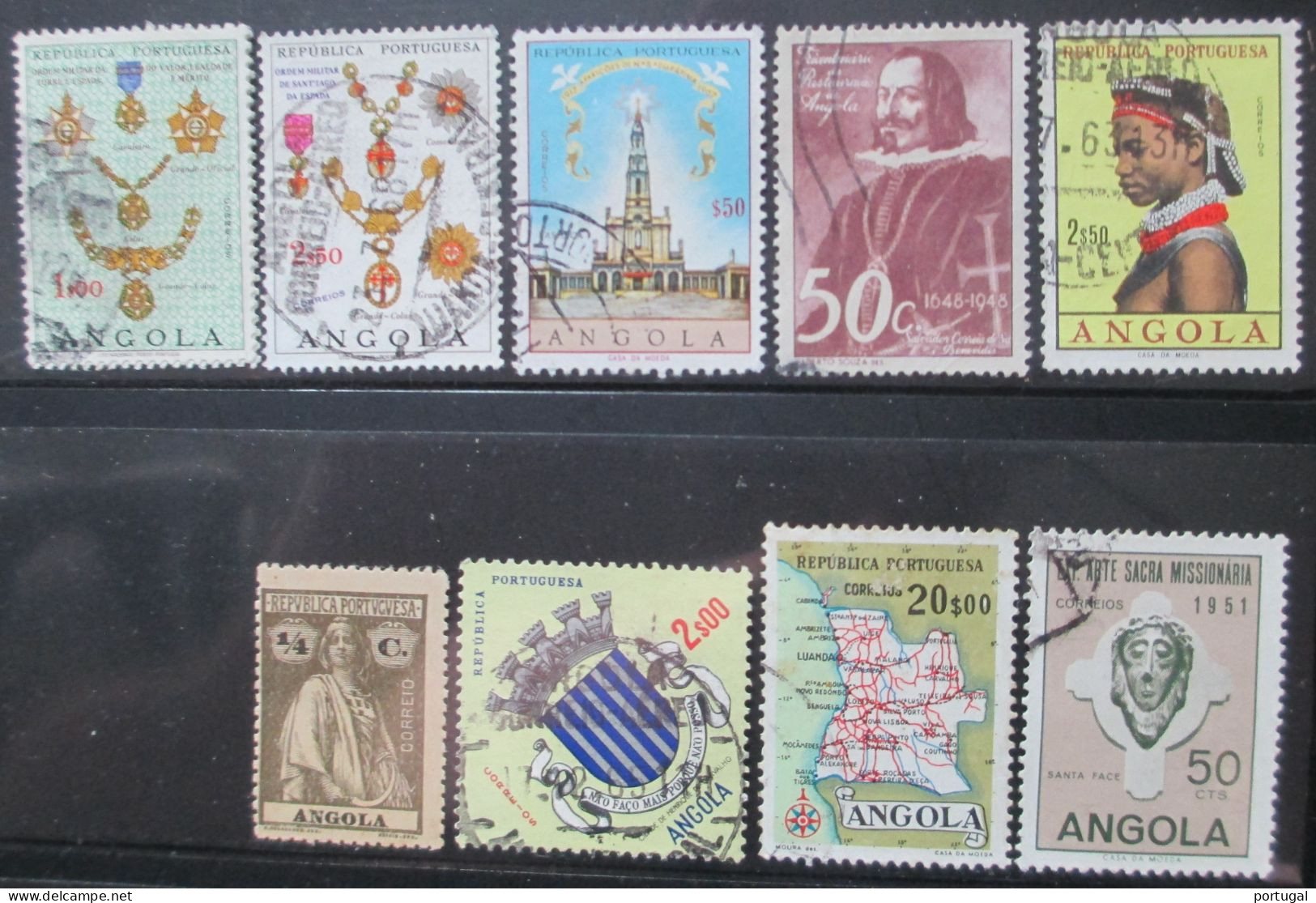 Angola ( 9 Timbres ) - OBLITERE - Angola