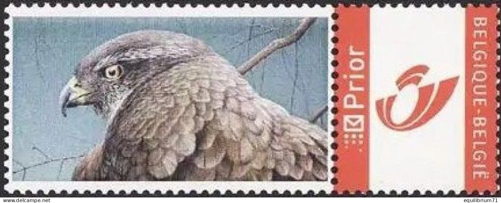 DUOSTAMP** / MYSTAMP** - Autour Des Palombes / Havik / Hühnerhabicht / Goshawk - Philabédélique Hornu - BUZIN - RRR - 1985-.. Vogels (Buzin)