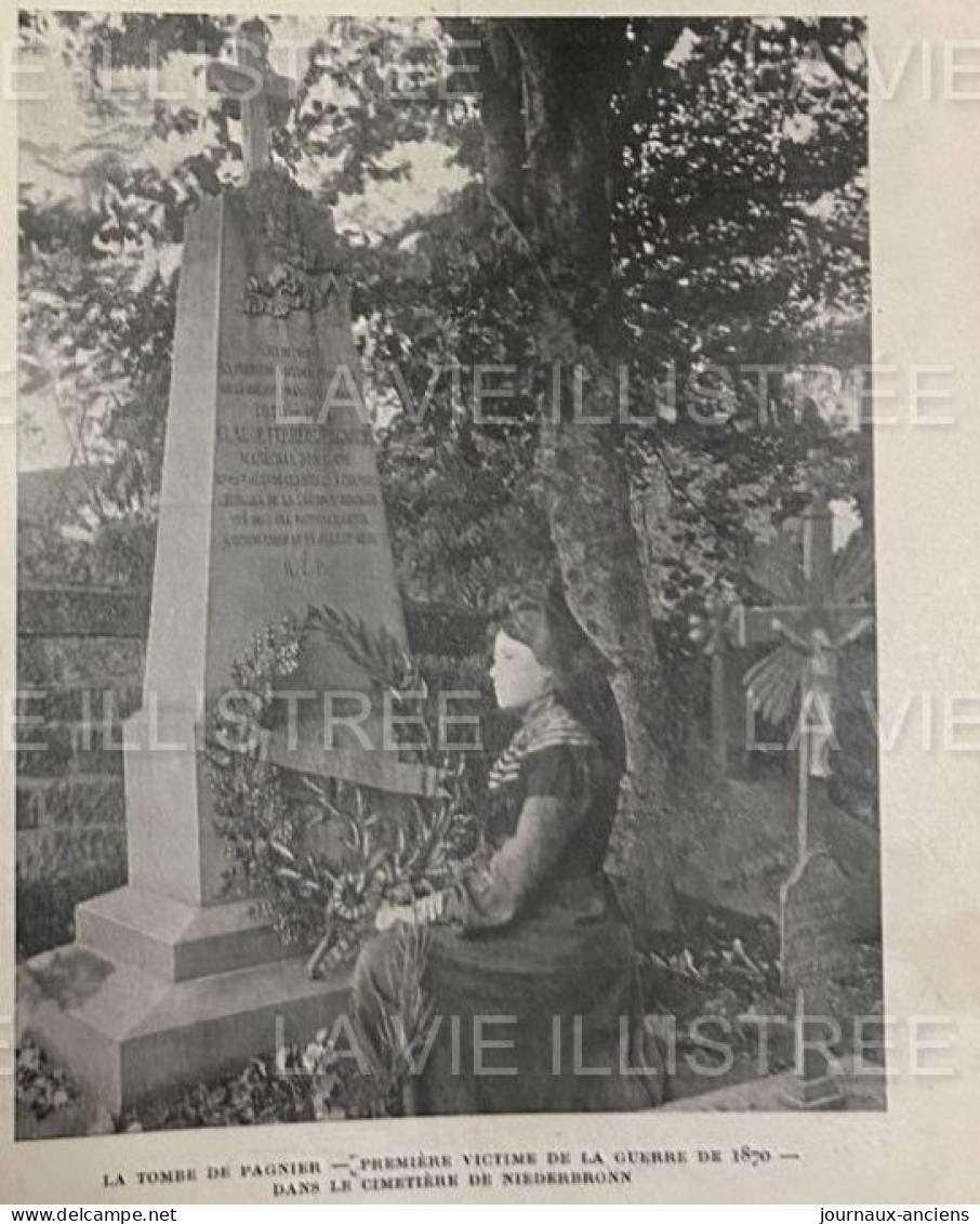 1905 AUBERGE DE SCHIRLENHOF - LE PREMIER COUP DE FEU DE 1870  - LA VIE ILLUSTRÉE - 1900 - 1949