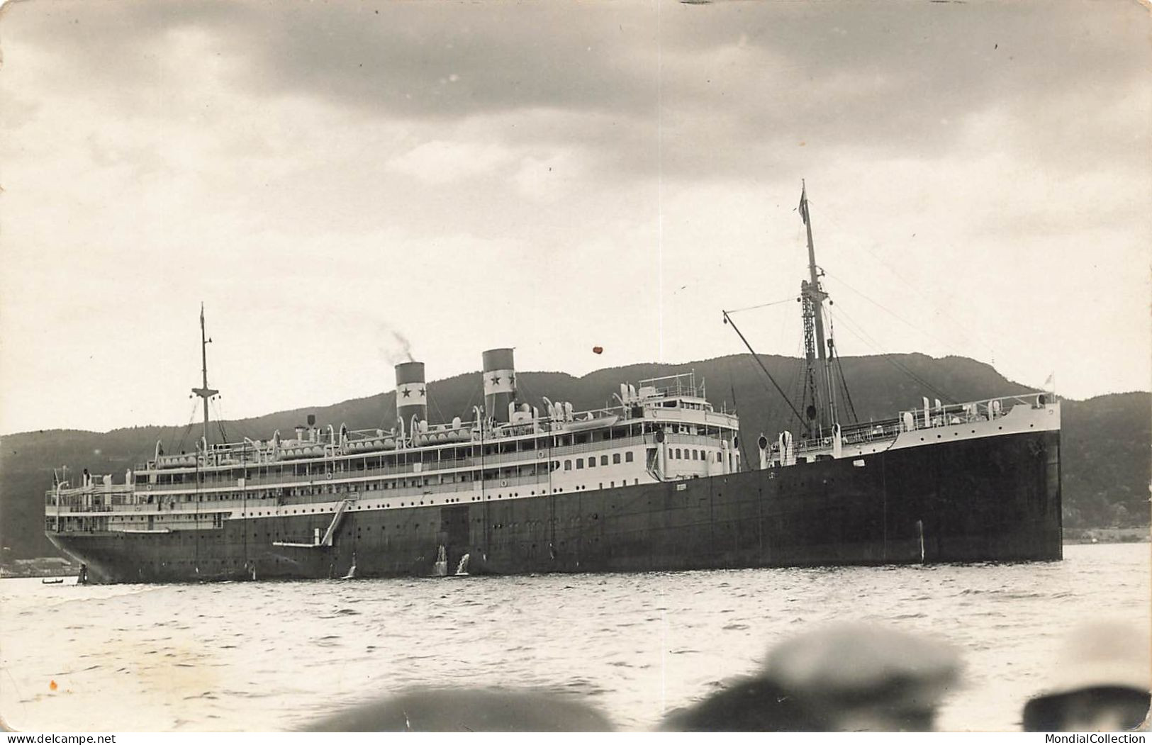 MIKIBP1-036- SENEGAL DAKAR LE 5 MAI 1931 BATEAU PAQUEBOT CARTE PHOTO - Sénégal