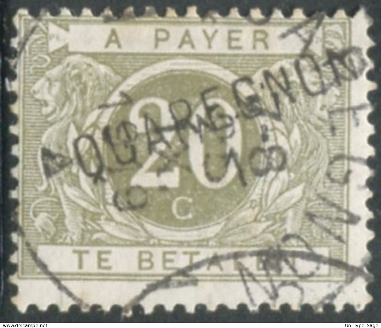 Belgique Timbre-taxe (TX) - Surcharge Locale De Distributeur - QUAREGNON - (F972) - Stamps