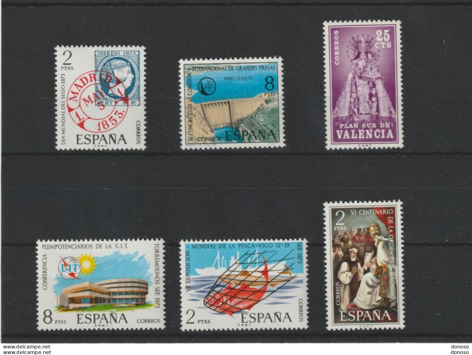 ESPAGNE 1973  Yvert 1781-1782 + 1798-1800 + 1813 NEUF** MNH - Neufs