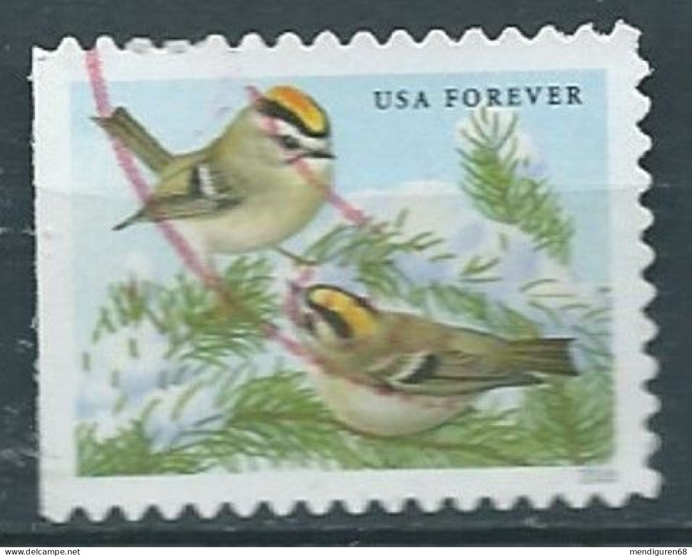 VERINIGTE STAATEN ETATS UNIS USA 2016  SONGBIRDS: GOLDEN-CROWNED KINGLETS F USED SN 5126 MI 5320 YT 4943A SN 5730 - Gebruikt