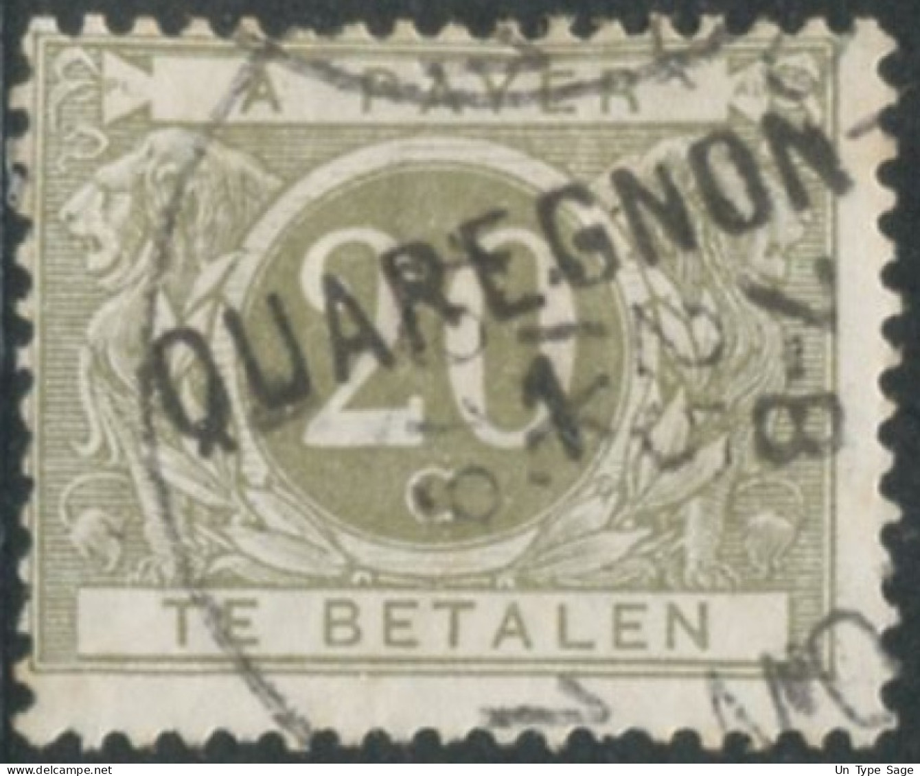 Belgique Timbre-taxe (TX) - Surcharge Locale De Distributeur - QUAREGNON - (F973) - Briefmarken