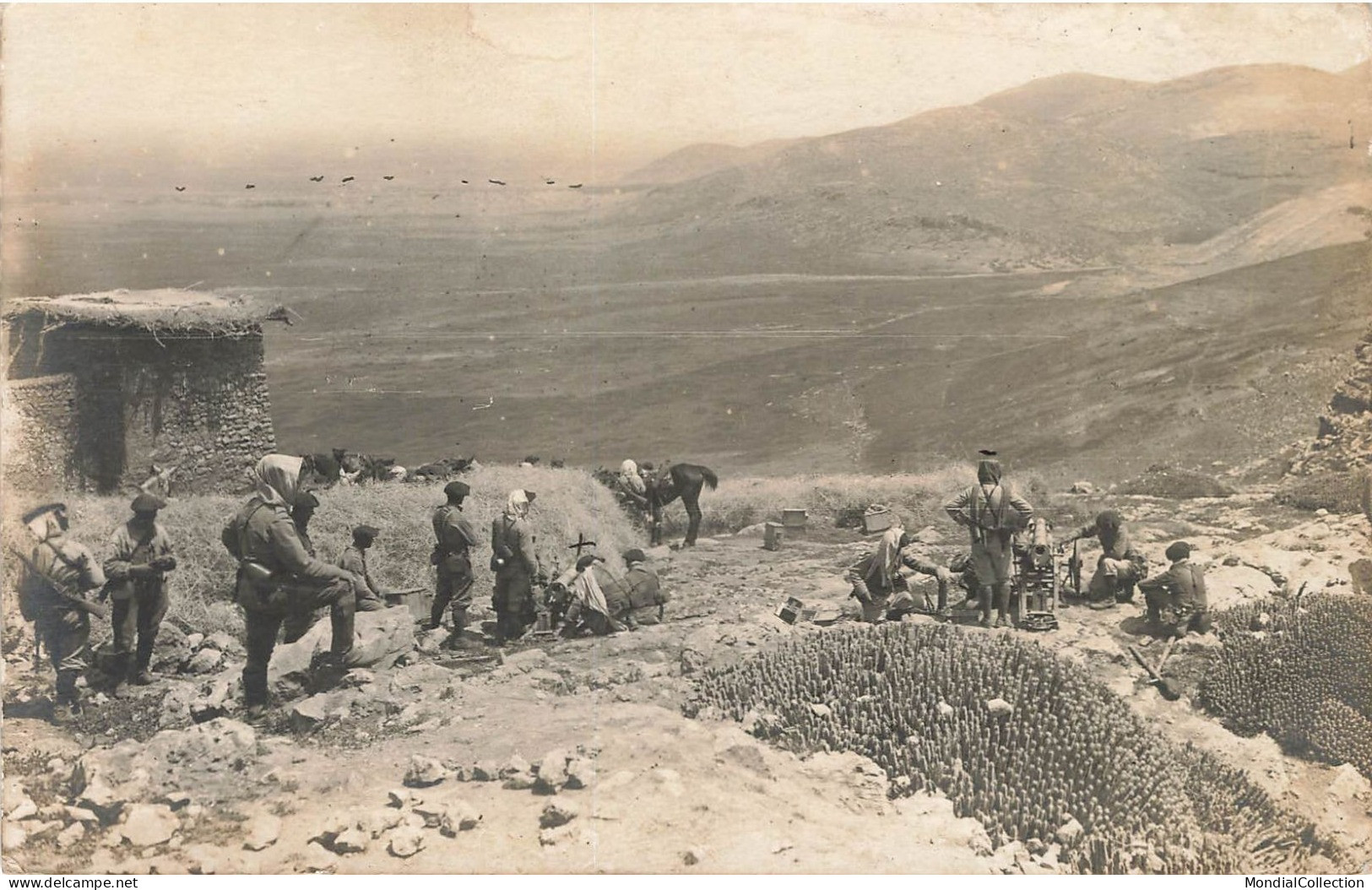 MIKIBP1-037- MAROC SIDI BEN SALAH MARRAKECH CARTE PHOTO GUERRE LIRE RECIT - Marrakech