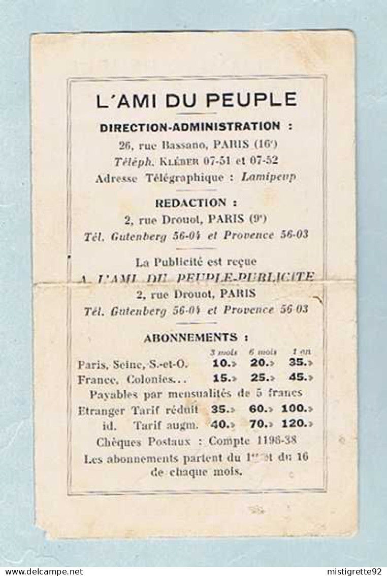 CP. Éditeur : L'Ami Du Peuple De Paris, Julien MOINEAU, Tour De France 1928. - Cycling