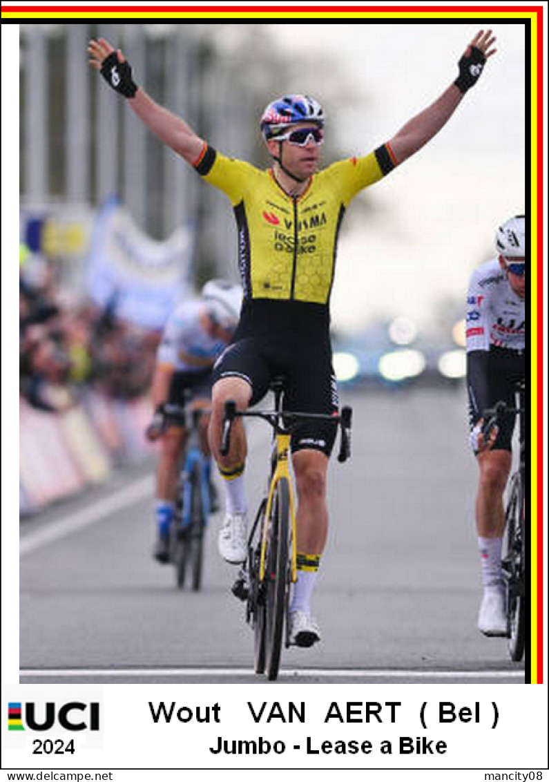 Wout  Van Aert  2024  Cyclisme  1 Cards Format Carte Postal  (1) - Wielrennen