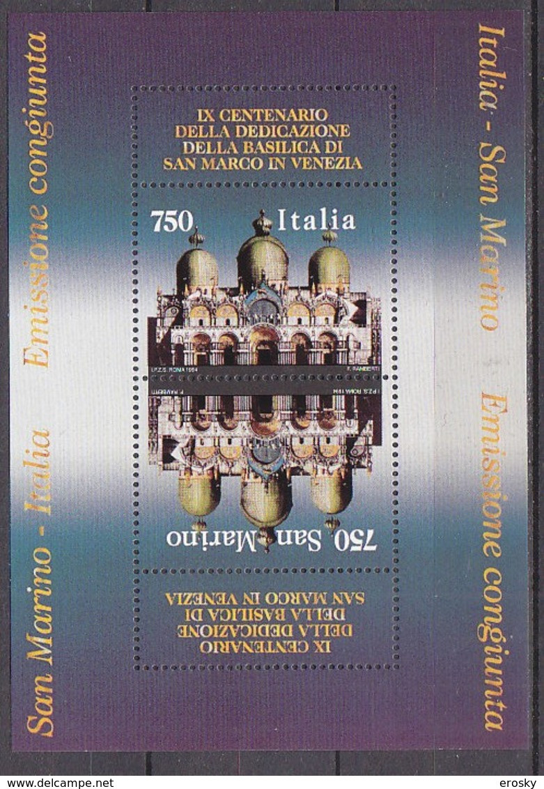 A1453 - ITALIA BF Ss N°17 - Yv N°16 ** VENISE - Blokken & Velletjes