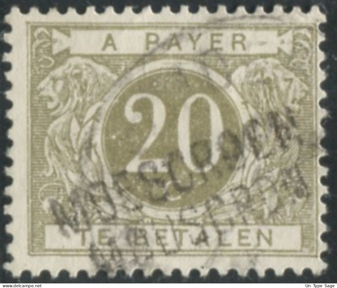 Belgique Timbre-taxe (TX) - Surcharge Locale De Distributeur - MOESCROEN / MOUSCRON - (F976) - Briefmarken