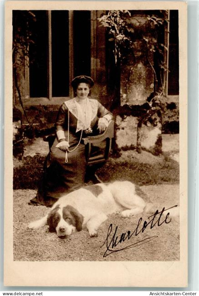 39279604 - Grossherzogin Charlotte Von Luxemburg Mit Berner Sennenhund Wuerttembergischer Landesverein - Royal Families