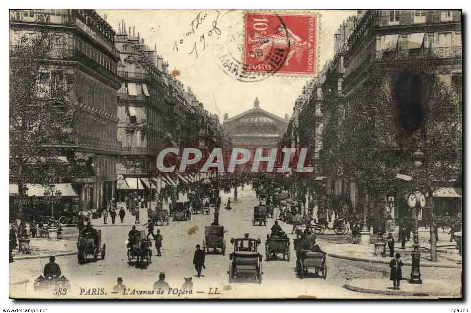 CPA Paris L Auenue De L Opera - Musées