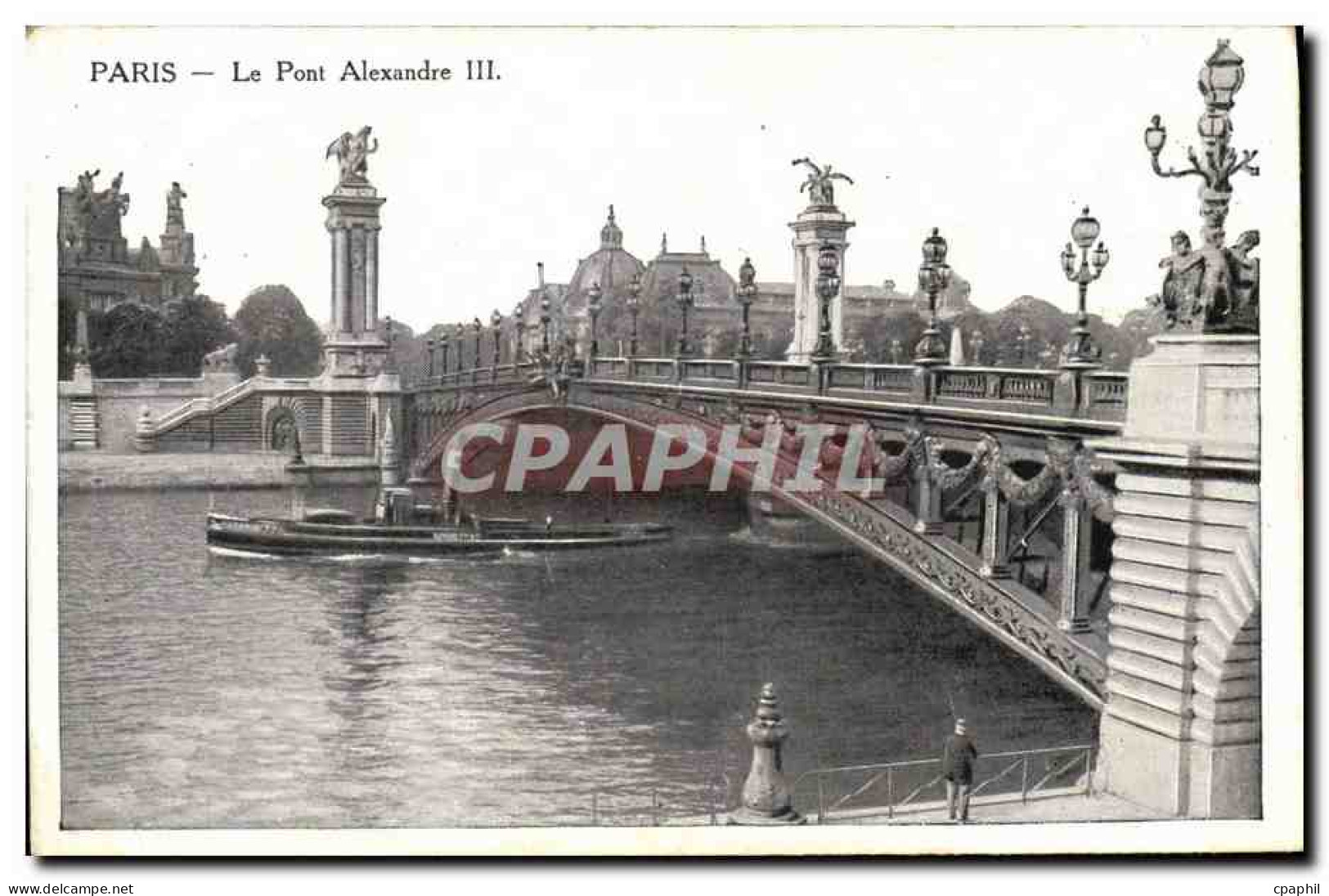 CPA Paris Le Pont Alexandre Lll Bateau - Bridges
