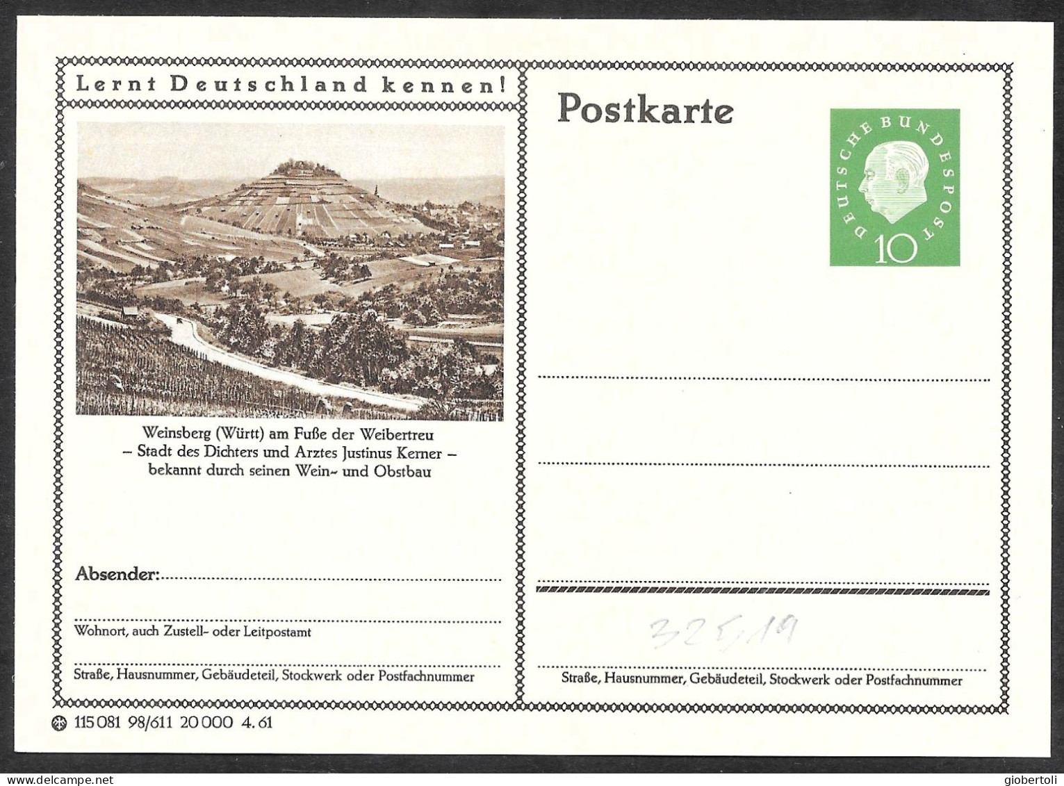 Germania/Germany/Allemagne: Intero, Stationery, Entier, Località Turistica, Tourist Location, Lieu Touristique - Sonstige & Ohne Zuordnung