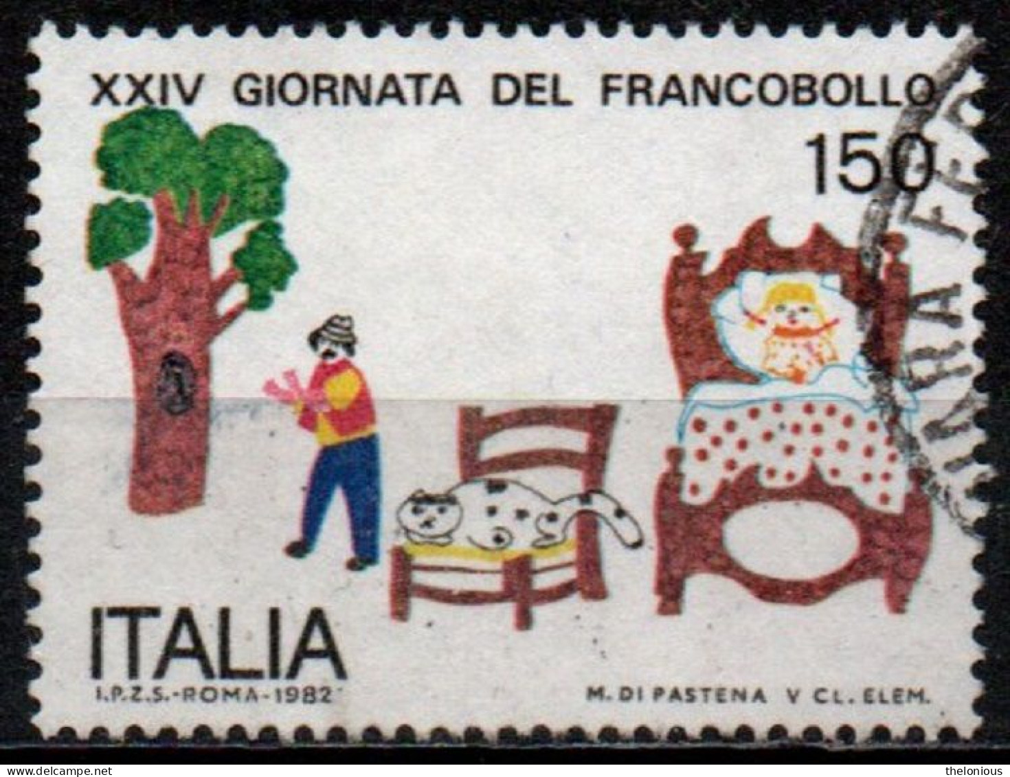 Italia Repubblica 1982: Giornata Del Francobollo - 150 Lire - Usato - 1981-90: Gebraucht