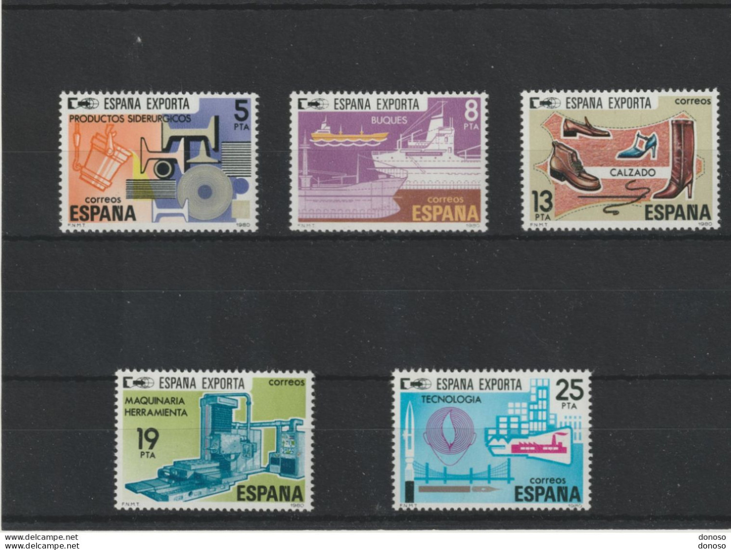 ESPAGNE 1980 EXPORTATIONS Yvert  2209-2213 NEUF** MNH - Nuevos