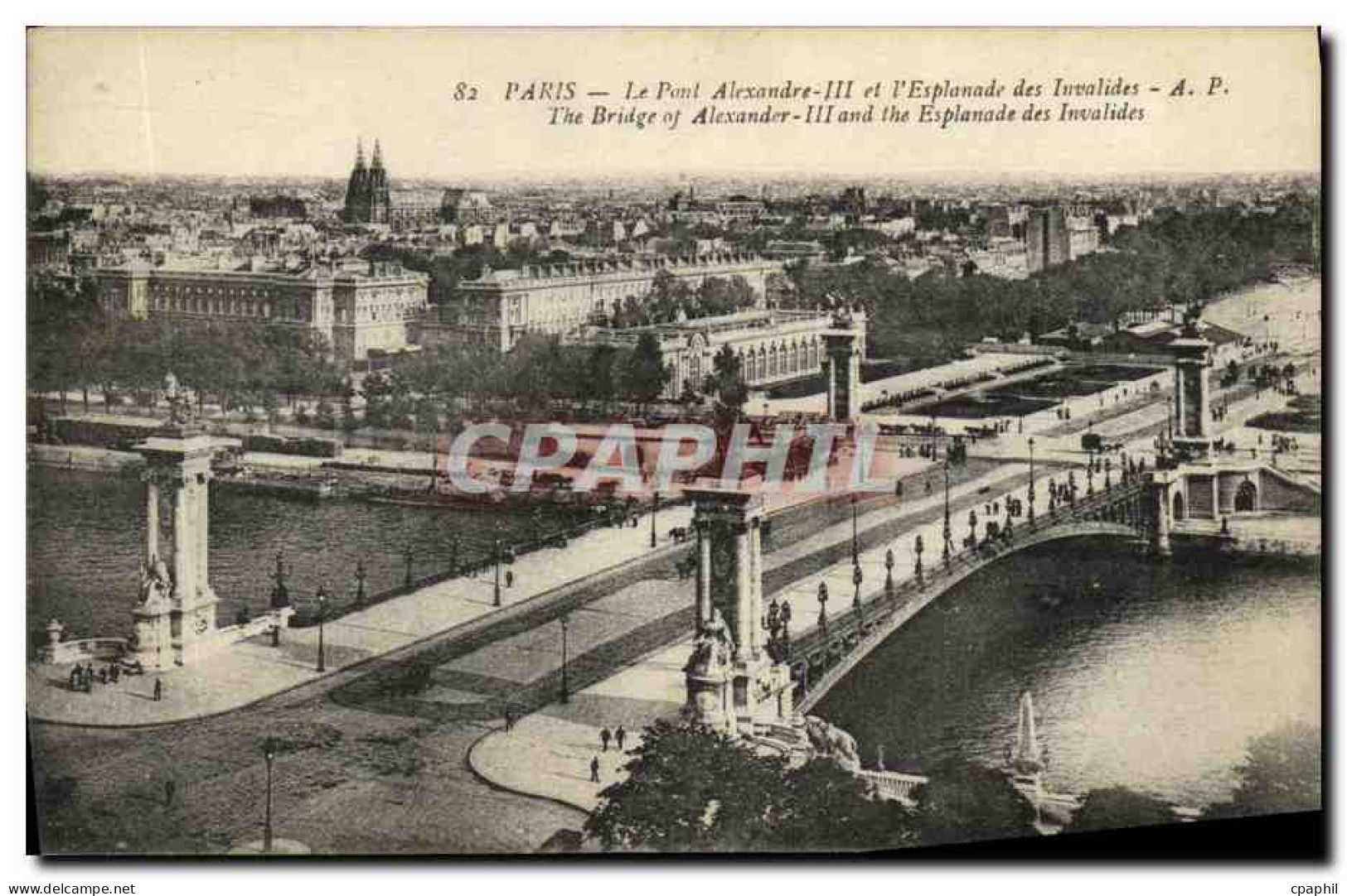 CPA Paris Le Pont Alexandre III Et L Esplanade Des Invalides - Bridges