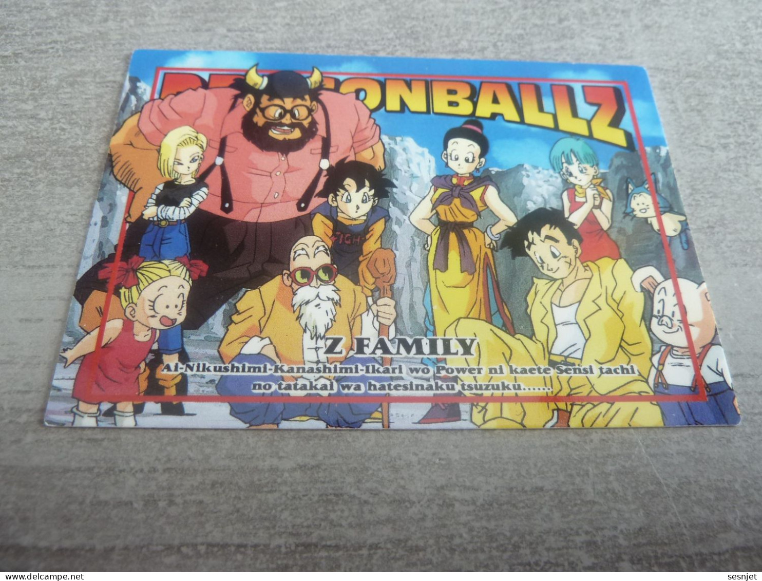 Dragon Ball Z - Z Family - Card Number 12 - Yamcha - Editions Made In Japan - - Dragonball Z