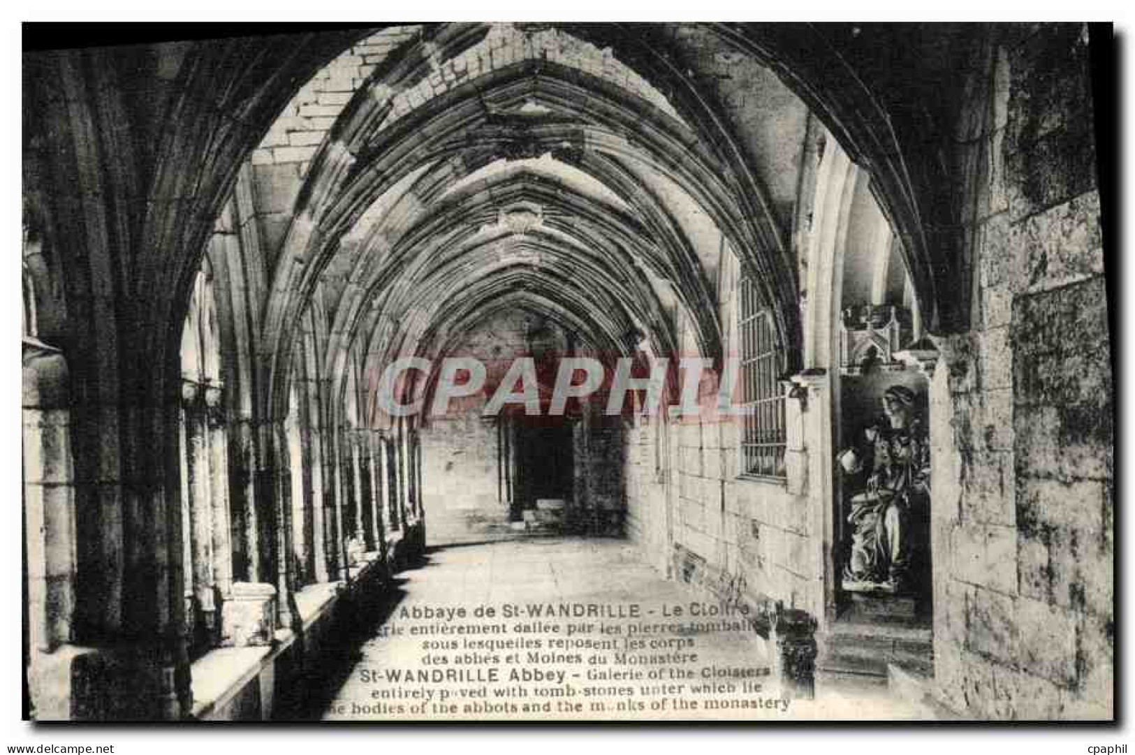 CPA Abbaye De St Wandrille Le Cloitre - Saint-Wandrille-Rançon