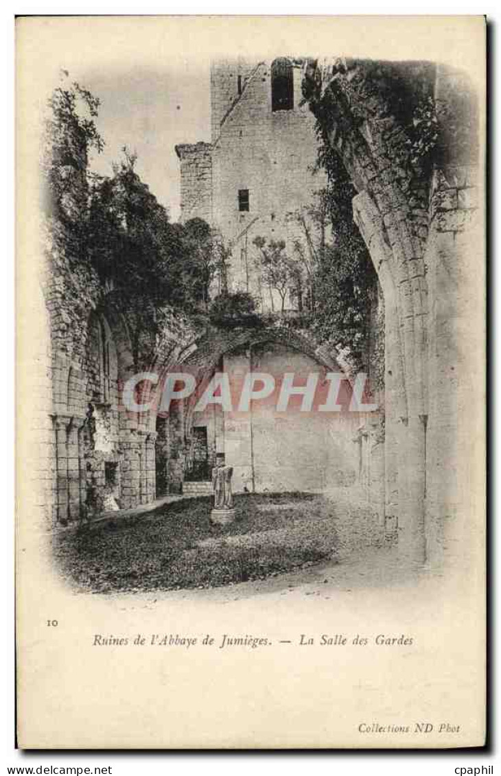 CPA Ruines De L Abbaye De Jumieges La Salle Des Gardes - Jumieges