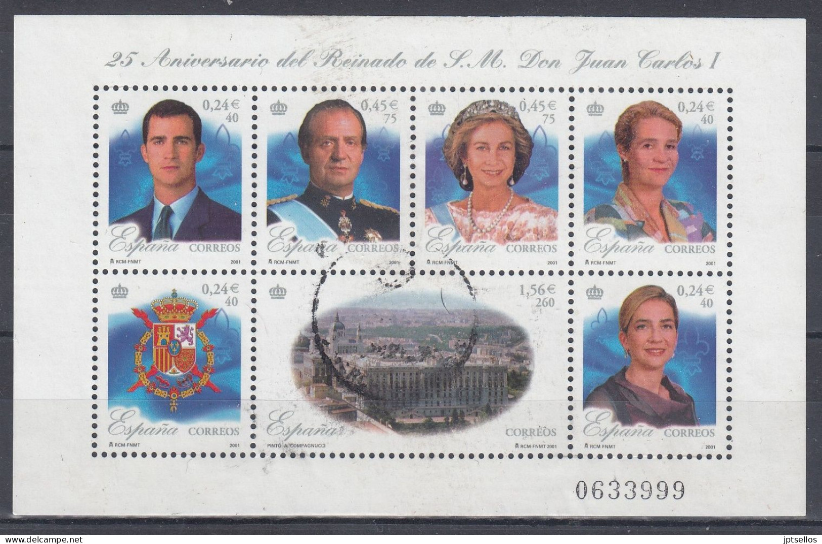 ESPAÑA 2001 Nº 3856 USADO - Used Stamps