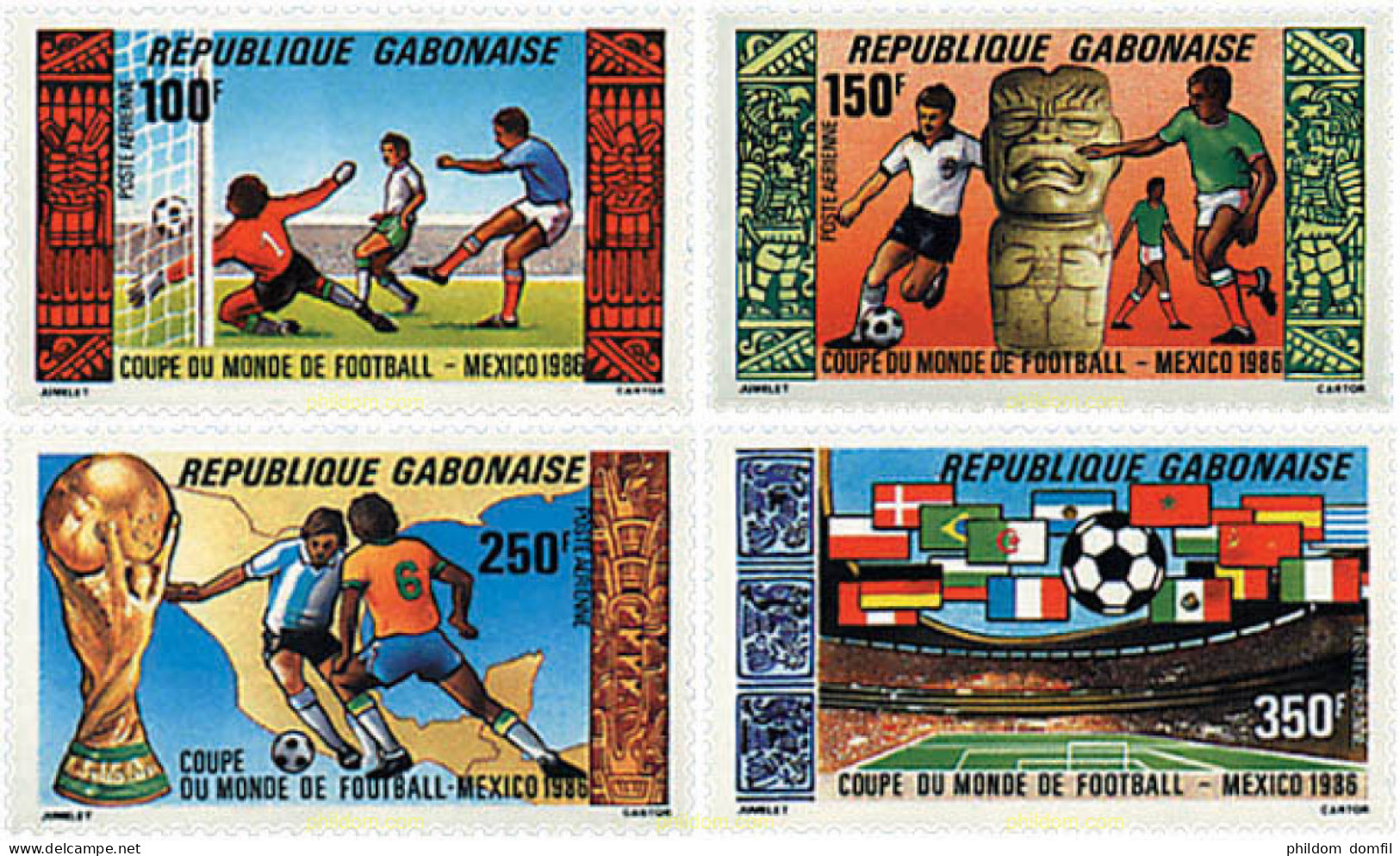 729559 HINGED GABON 1986 COPA DEL MUNDO DE FUTBOL. MEXICO-86 - Gabon