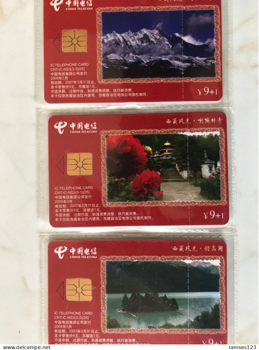 BEAUTIFUL SET MINT IN SEALED  USED ONLY TIBET   2000 EX - Landscapes