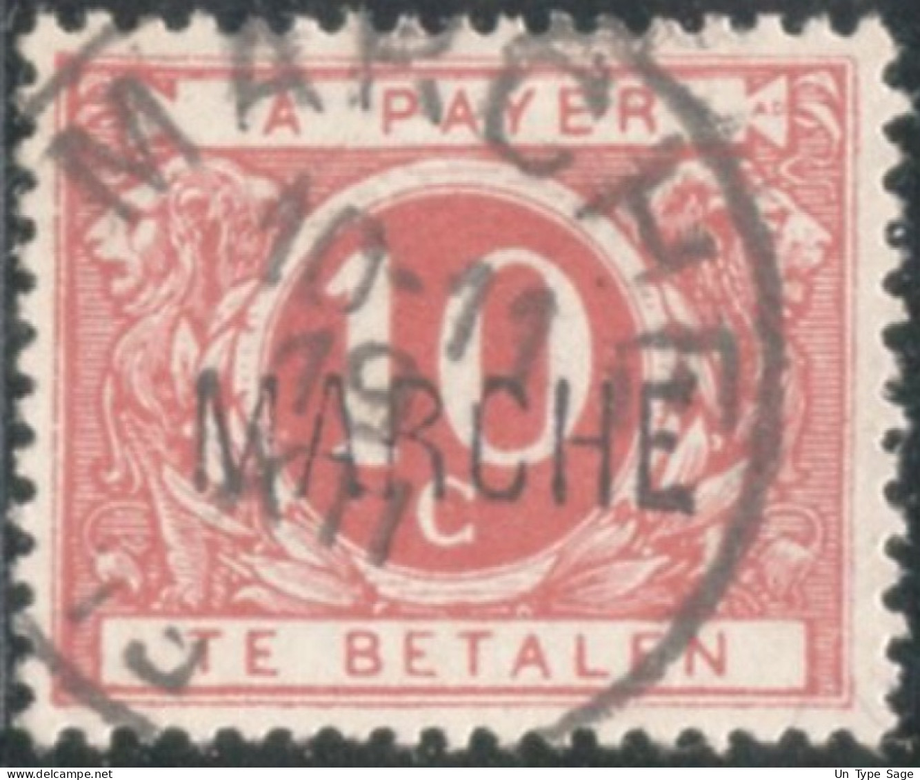 Belgique Timbre-taxe (TX) - Surcharge Locale De Distributeur - MARCHE - (F982) - Sellos