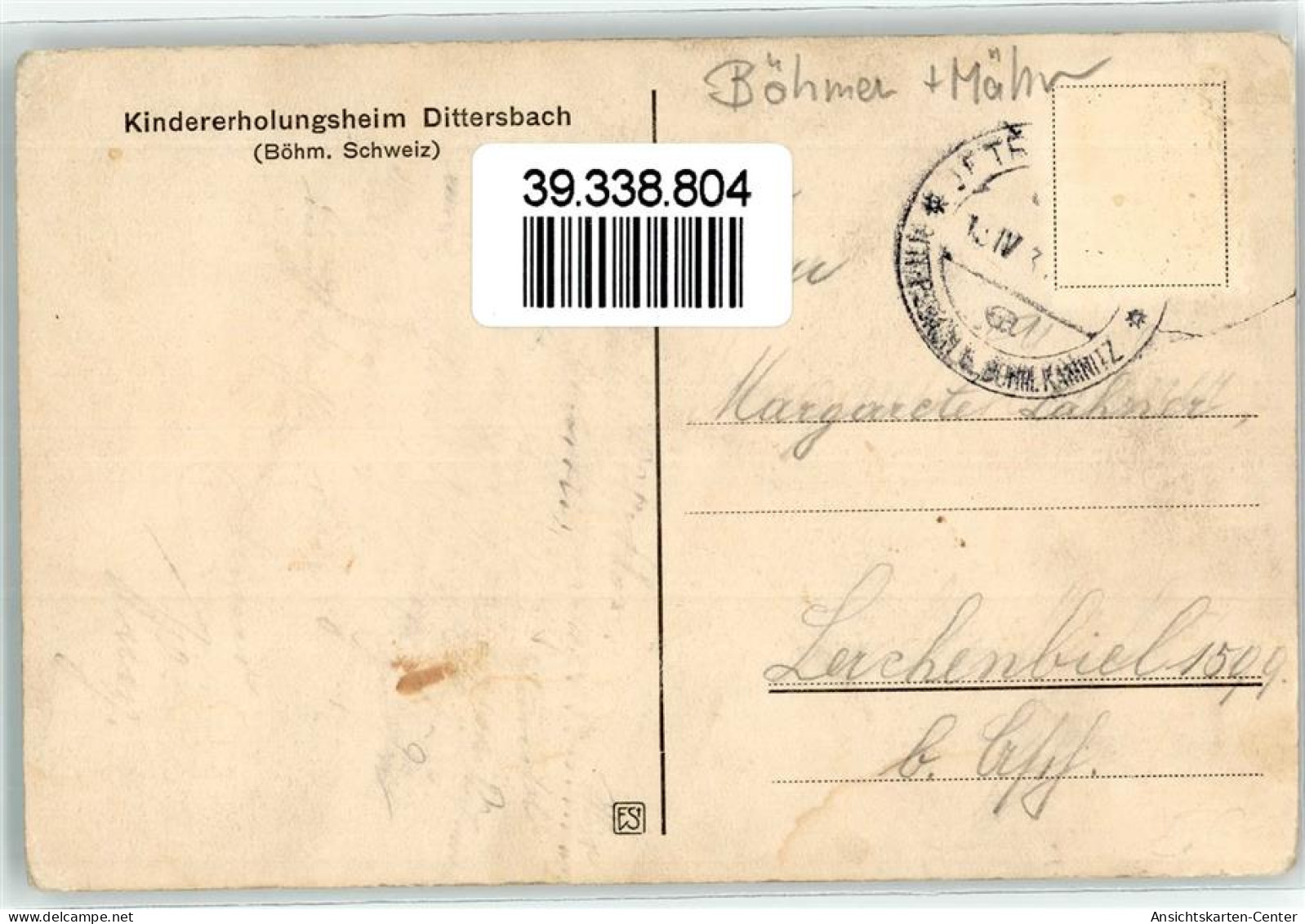 39338804 - Jetrichovice Dittersbach Boehm. Kamnitz - Tschechische Republik