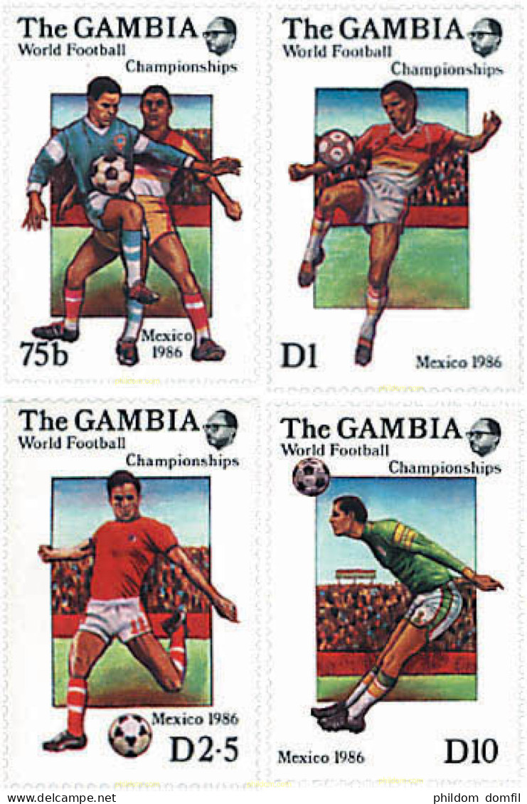 729561 HINGED GAMBIA 1986 COPA DEL MUNDO DE FUTBOL. MEXICO-86 - Gambia (1965-...)