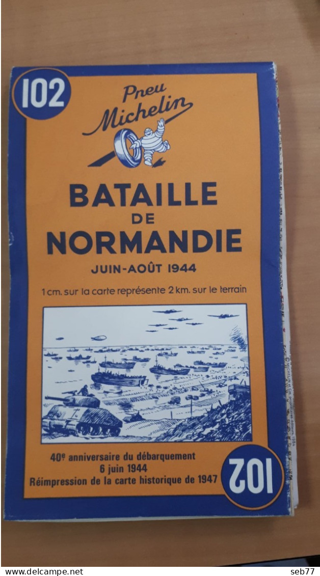 Bataille De Normandie Juin-août 1944 / Battle Of Normandy June-August 1944 (1984) - Mapas Geográficas