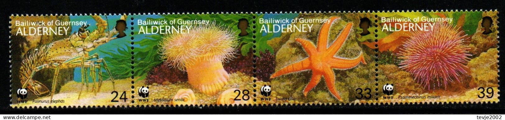 Alderney 1993 - Mi.Nr. 61 - 64 - Postfrisch MNH - Tiere Animals - Maritiem Leven