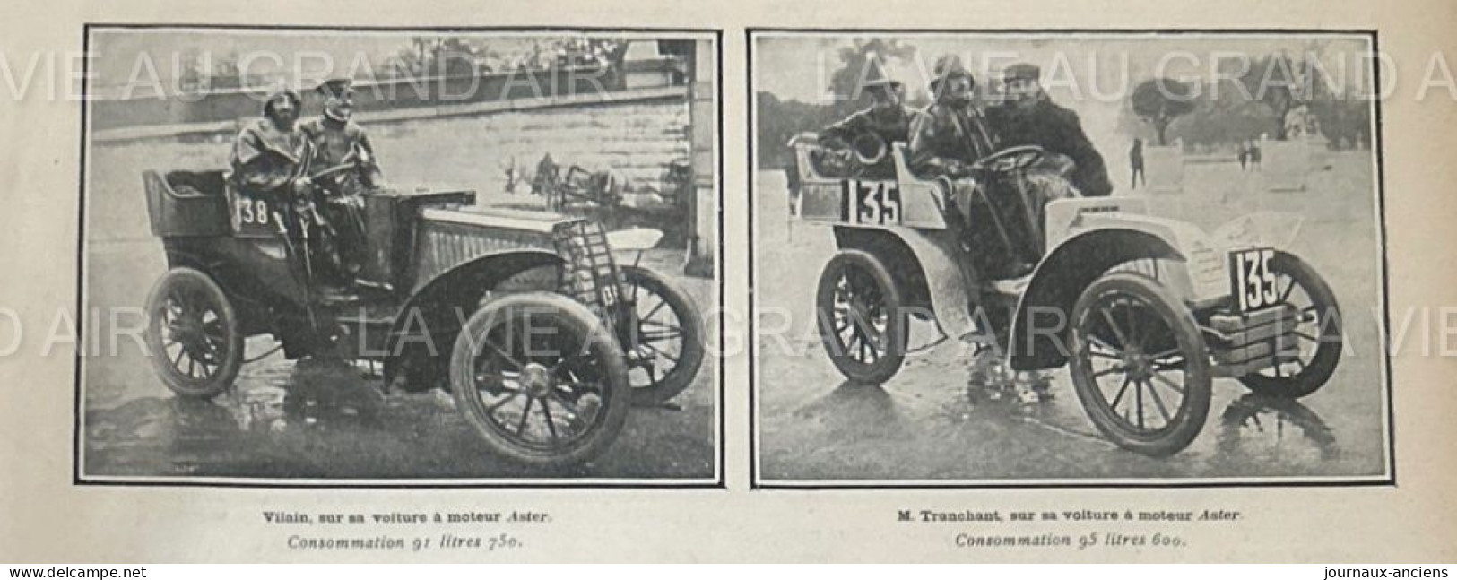 1902 COURSE AUTOMOBILE - LE CIRCUIT DU NORD - GEORGES RICHARD - PEUGEOT - ASTER - BARDON - GILLET FOREST - MERCY ETC.... - 1900 - 1949