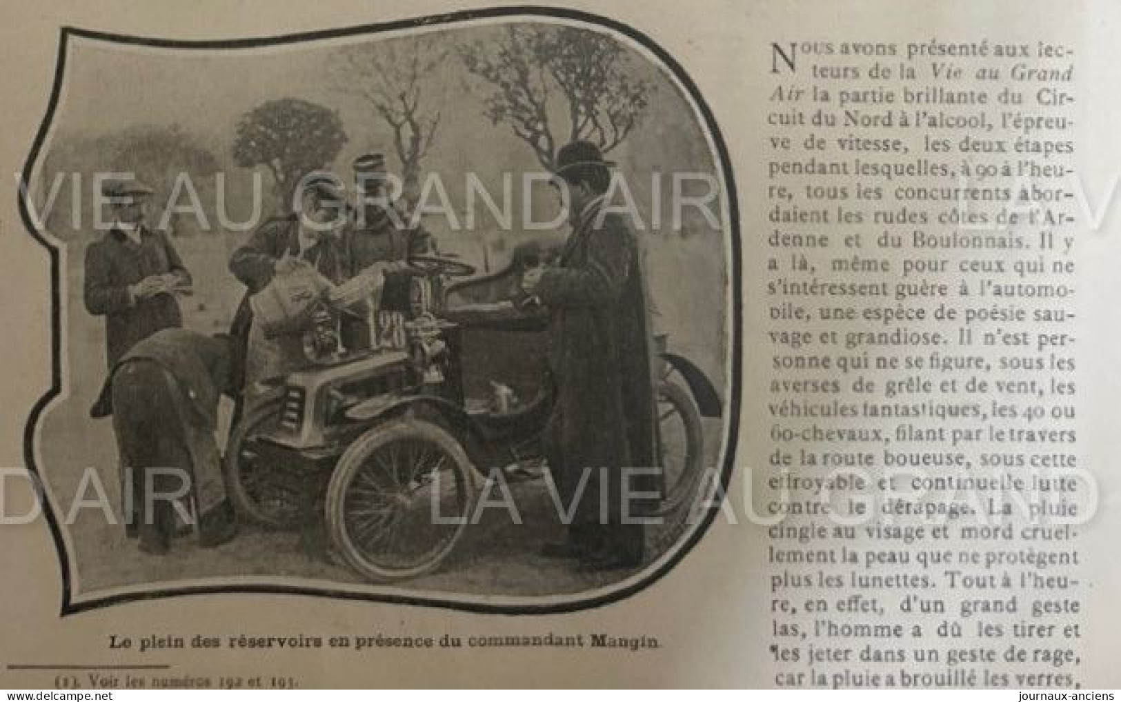 1902 COURSE AUTOMOBILE - LE CIRCUIT DU NORD - GEORGES RICHARD - PEUGEOT - ASTER - BARDON - GILLET FOREST - MERCY ETC.... - 1900 - 1949