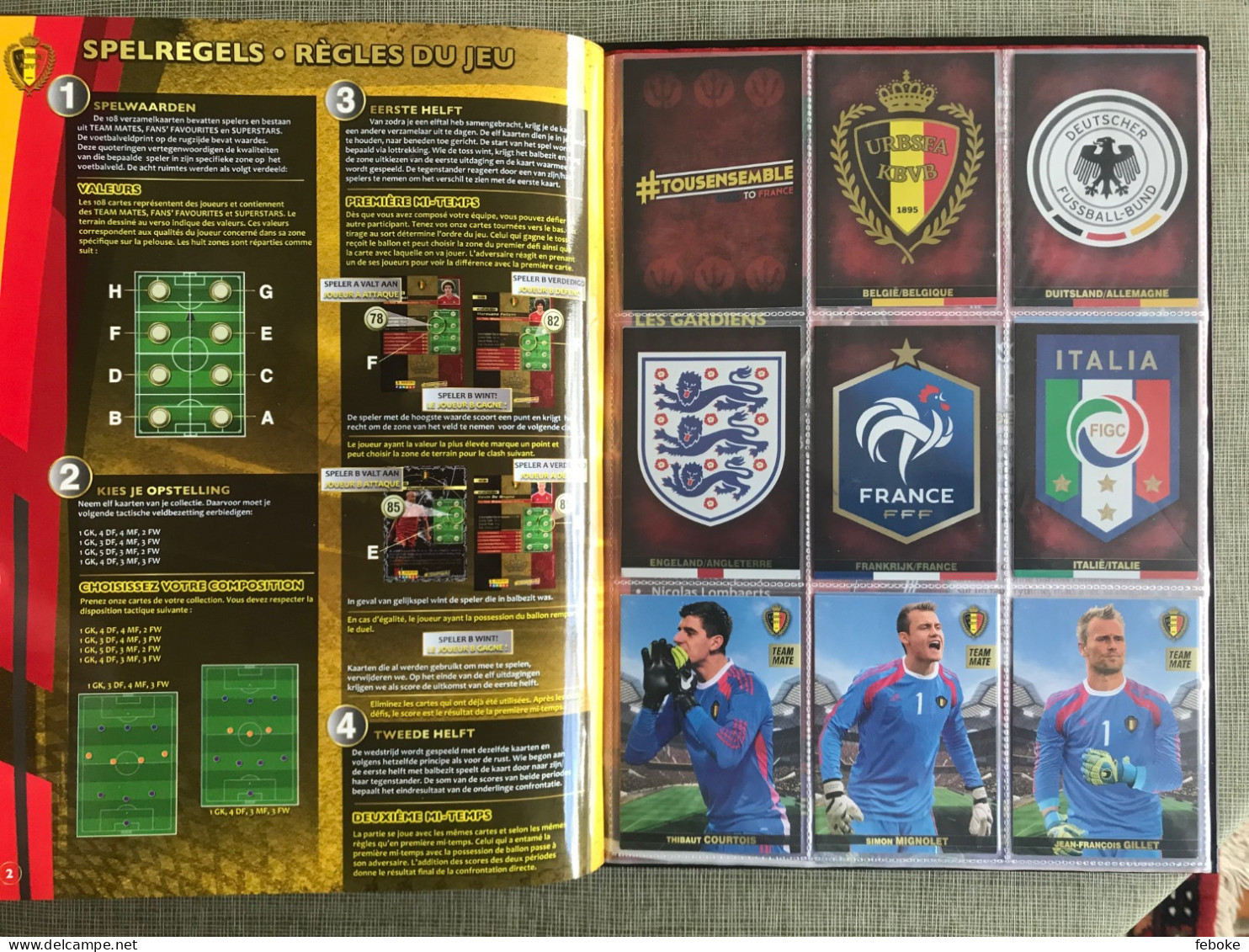 TOUSENSEMBLE ROAD TO FRANCE PANINI FAMILY CARREFOUR 2015 BELGIAN RED DEVILS - Otros & Sin Clasificación