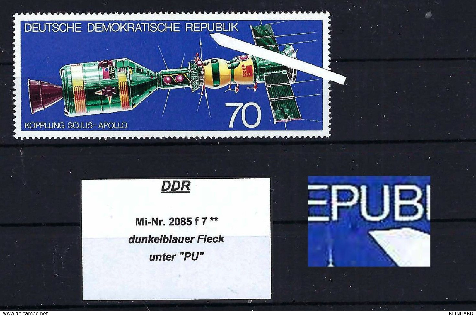 DDR Mi-Nr. 2085 F 7 Plattenfehler Postfrisch - Siehe Beschreibung Und Bild - Abarten Und Kuriositäten