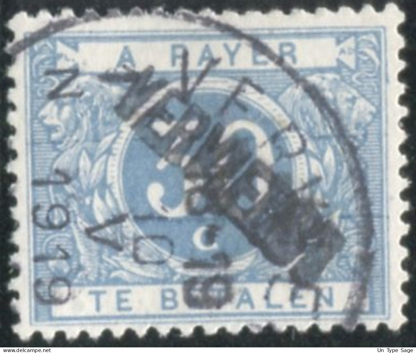 Belgique Timbre-taxe (TX) - Surcharge Locale De Distributeur - VERVIERS - (F987) - Sellos