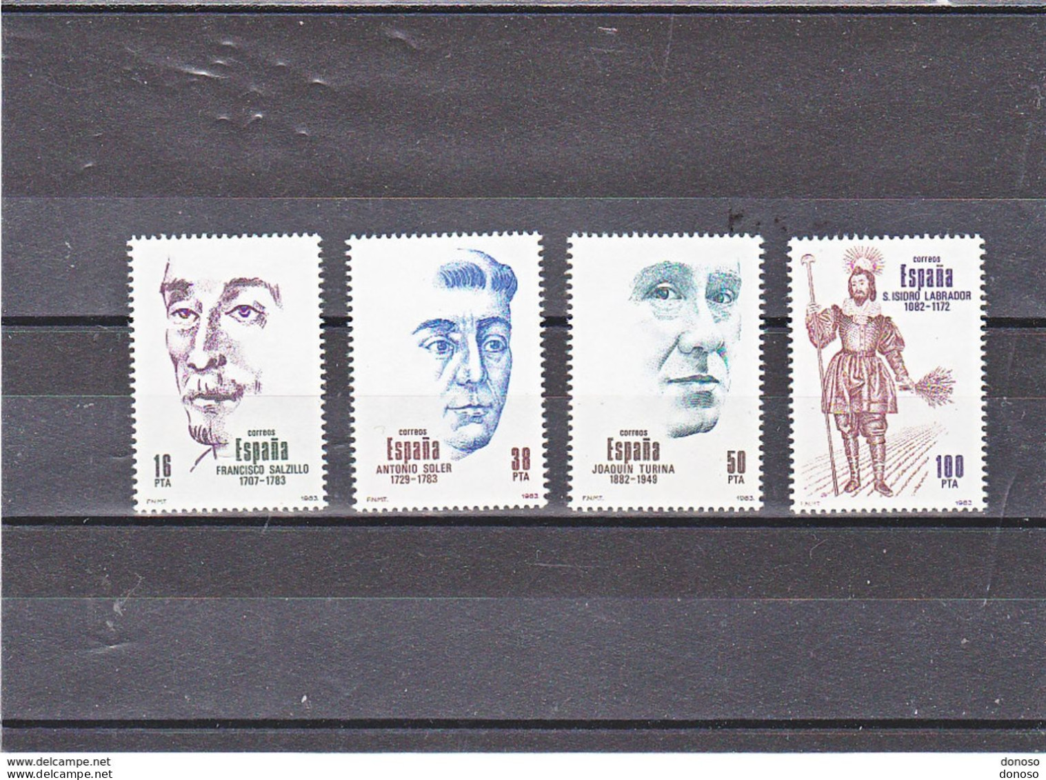 ESPAGNE 1983 Personnalités Yvert 2322-2325, Michel 2587-2590 NEUF** MNH Cote 4 Euros - Unused Stamps