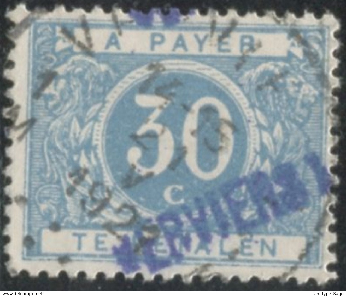 Belgique Timbre-taxe (TX) - Surcharge Locale De Distributeur - VERVIERS - (F988) - Timbres