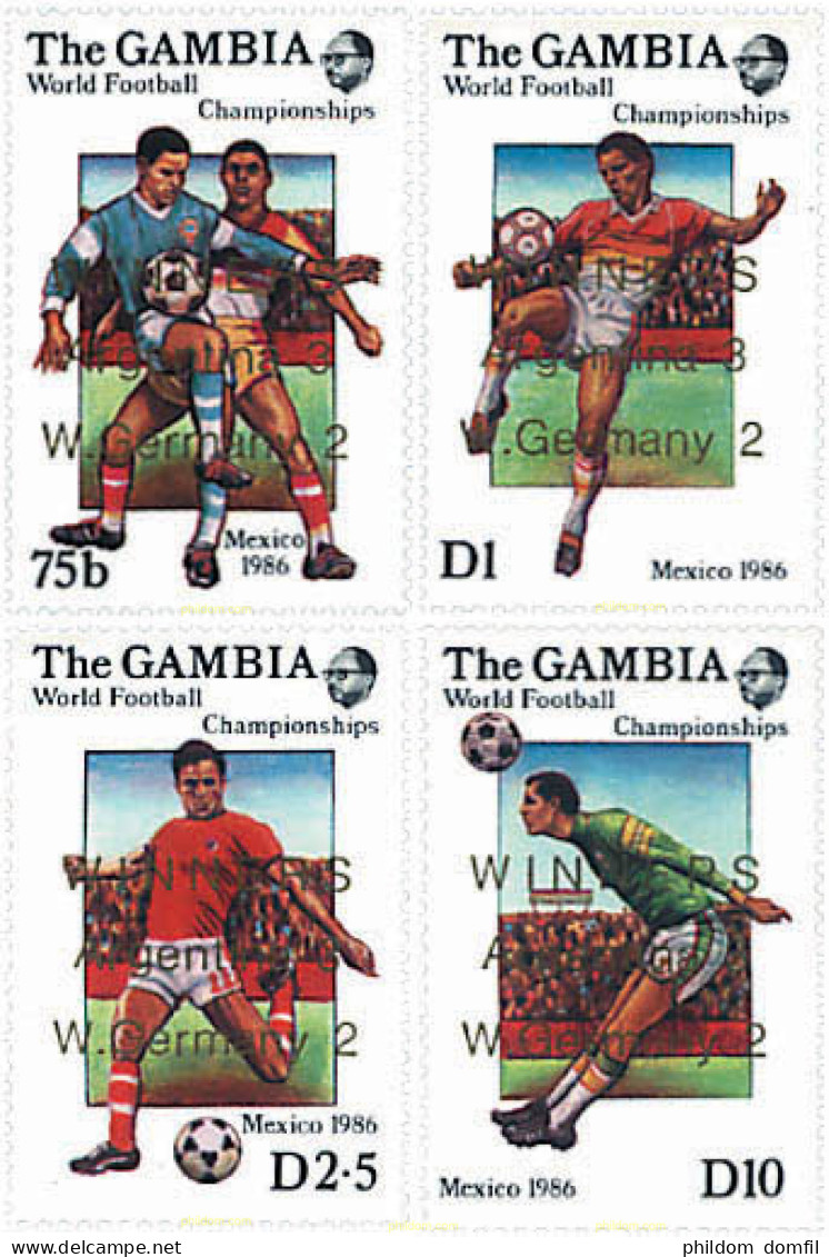 729564 HINGED GAMBIA 1986 COPA DEL MUNDO DE FUTBOL. MEXICO-86 - Gambia (1965-...)