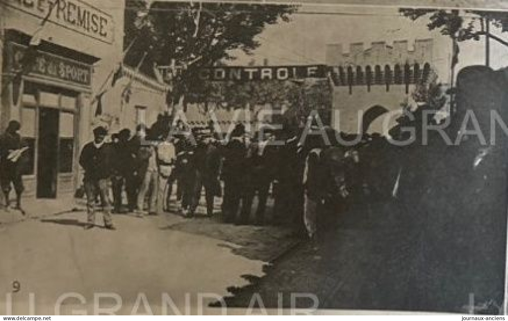 1902 CYCLISME - MARSEILLE = PARIS - LESNA - PONT DE ROGNONAS - JOUY EN JOSAS - AUXERRE - AVIGNON - LA VIE AU GRAND AIR