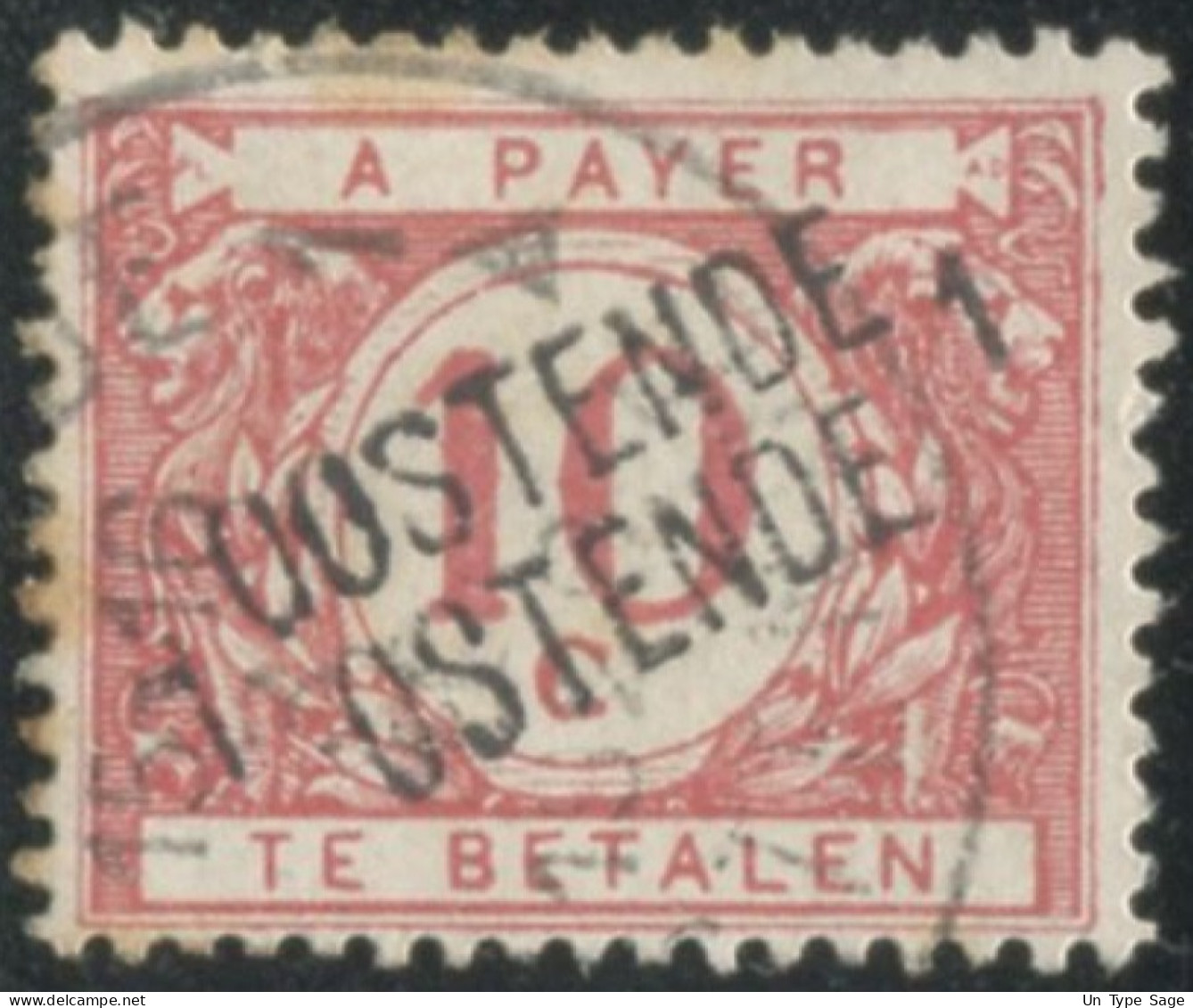 Belgique Timbre-taxe (TX) - Surcharge Locale De Distributeur - OOSTENDE / OSTENDE 1 - (F990) - Timbres