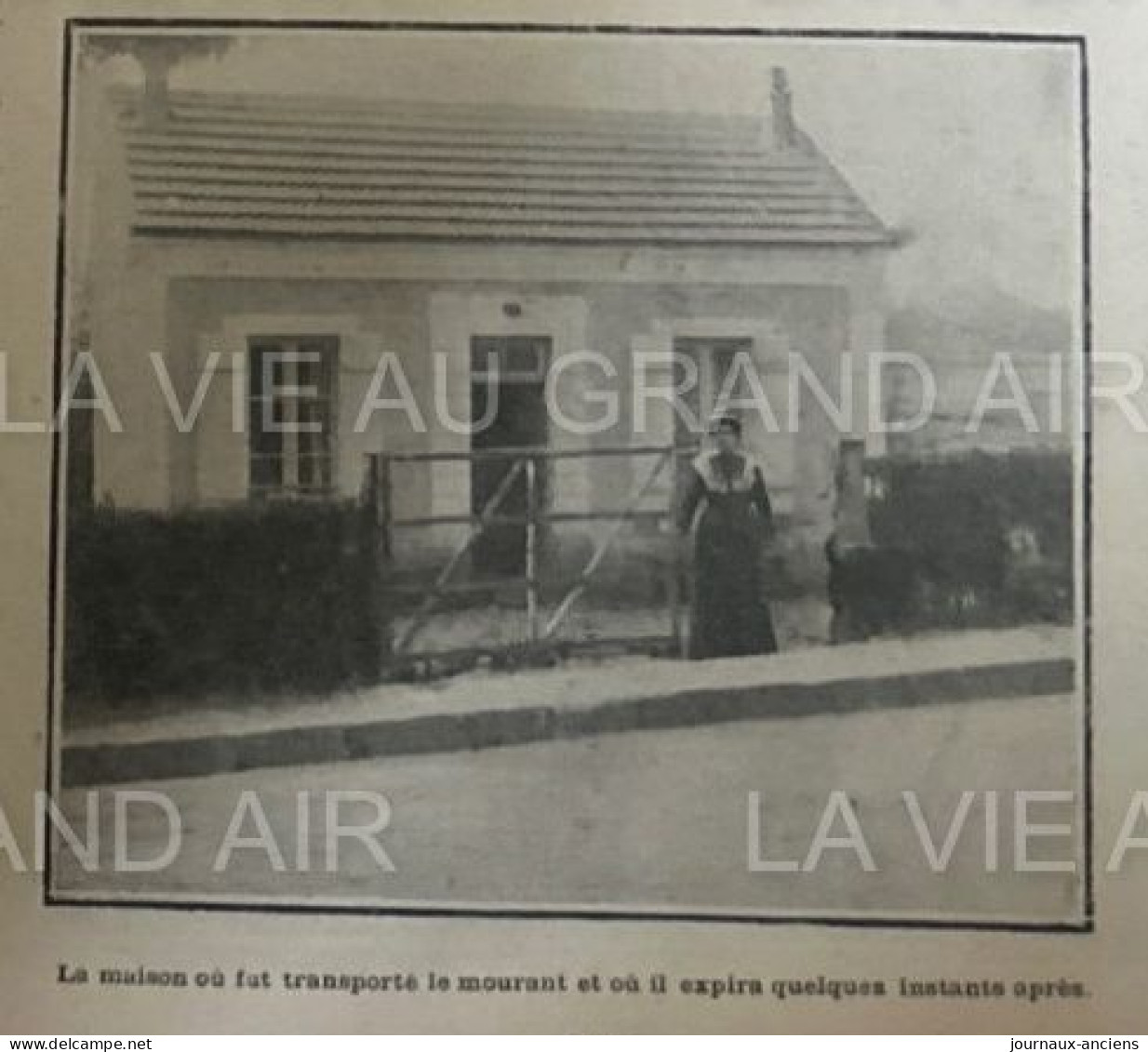 1902 MONTEREAU - LA MORT DE VERHEYEN CYCLISTE ALLEMAND - LA VIE AU GRAND AIR - 1900 - 1949